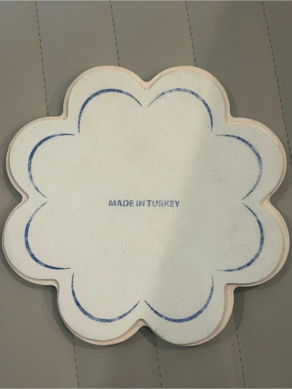 Vintage Turkish Olive Tree of Life Ceramic Trivet Made in Turkey